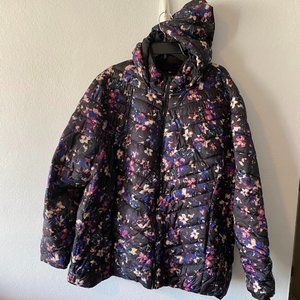 Quilted Waist Coat Floral - Plus Size 5x